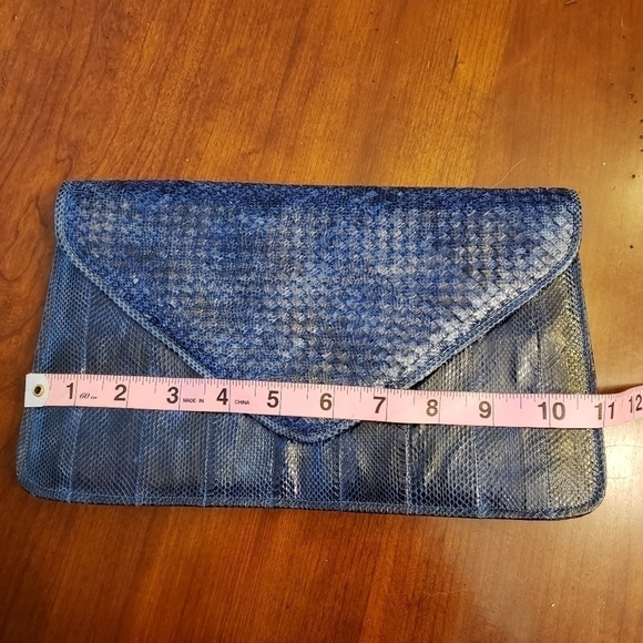 VINTAGE Genuine Snakeskin Clutch - Picture 4 of 8